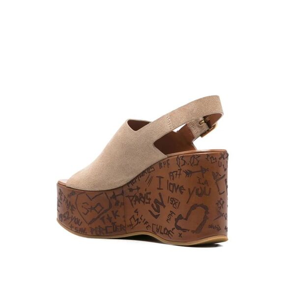 Chloe Women "Maxime" High Wedge - Picture 4 of 4